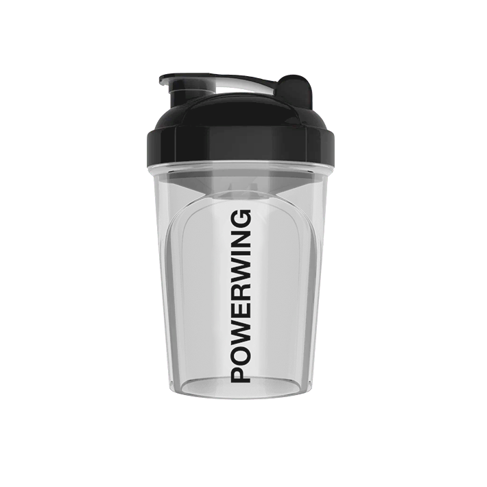 Protein Shaker Bottle - Clear w/ Black Lid